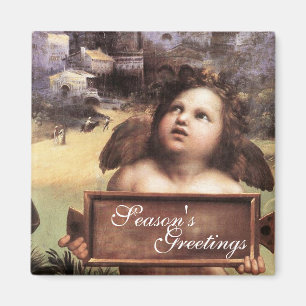 Íman ANGEL, Cherub alada por Raffaello Sanzio