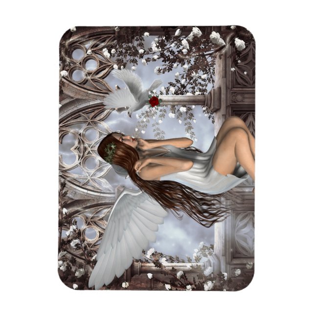 Íman Angel e sua pomba (Vertical)