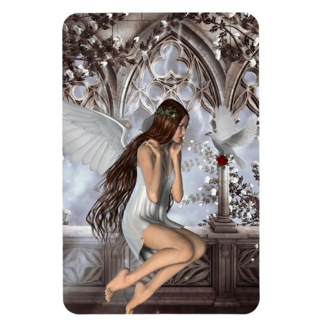 Íman Angel e sua pomba (Vertical)