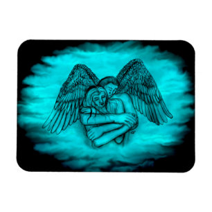 Íman Angel Eros in Love, design preto e verde