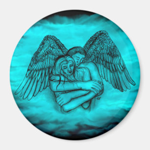 Íman Angel Eros in Love, design preto e verde