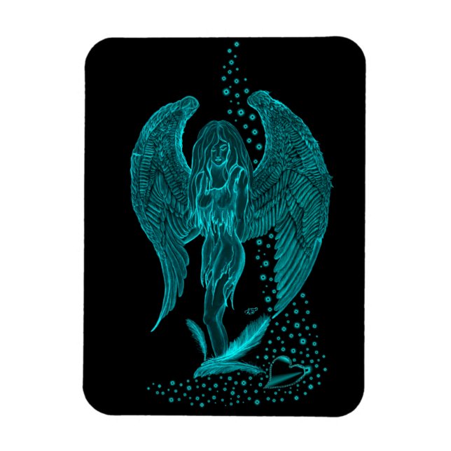 Íman Angel perdeu no Love, Design preto e verde (Vertical)