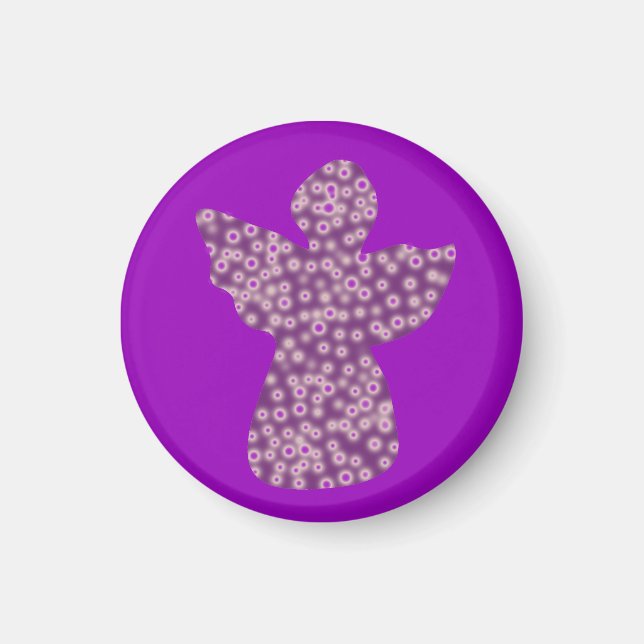 Íman Angel Small, 3,2 Cm De Magneta Redonda (Frente)