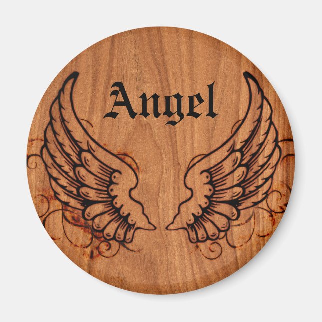 Íman Angel Wings Personalizado (Frente)