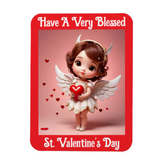 Íman Angel With Heart Flexible Photo Magnet