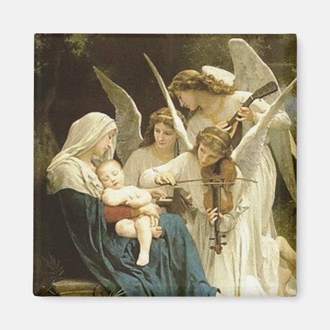 Íman Angels Serenade Jesus & Mary Vintage Magnet (Frente)