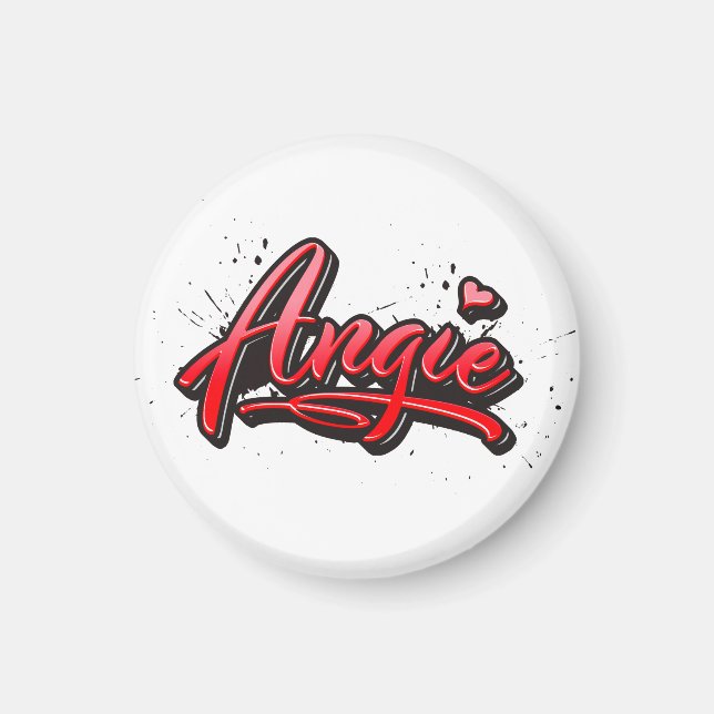 Íman Angie Heart Splash Magnet (Frente)