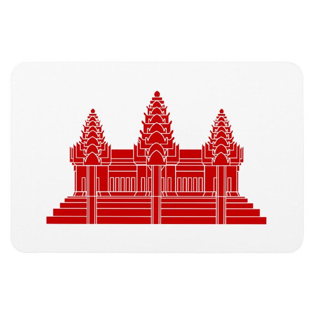 Íman Angkor Wat Cambodian / Khmer Flag (Horizontal)