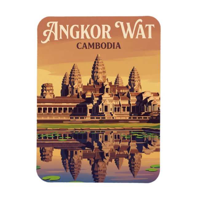Íman Angkor Wat Camboja (Vertical)