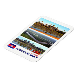 Íman Angkor Wat - Camboja - Mosaico - Magnet