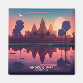 Íman Angkor Wat Sunrise Cambodja Siem Reap Retro