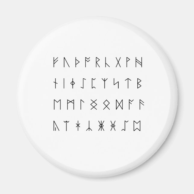 Íman Anglo-Saxon Runes (Frente)