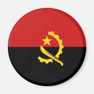 Íman Angola Fisheye Flag Magnet