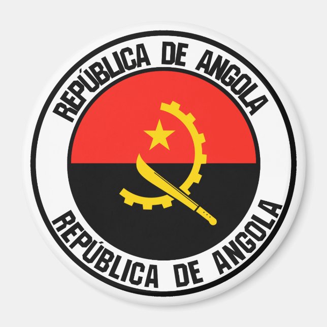 Íman Angola Round Emblem (Frente)