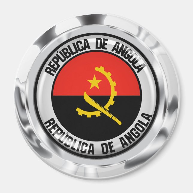 Íman Angola Round Emblem (Frente)