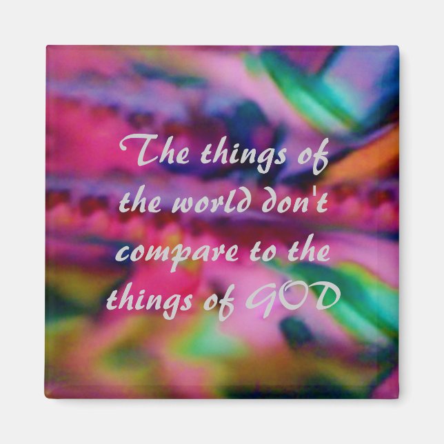 Íman Ângulos Crescentes de Aspas Inspiracionais Virtude (Frente)