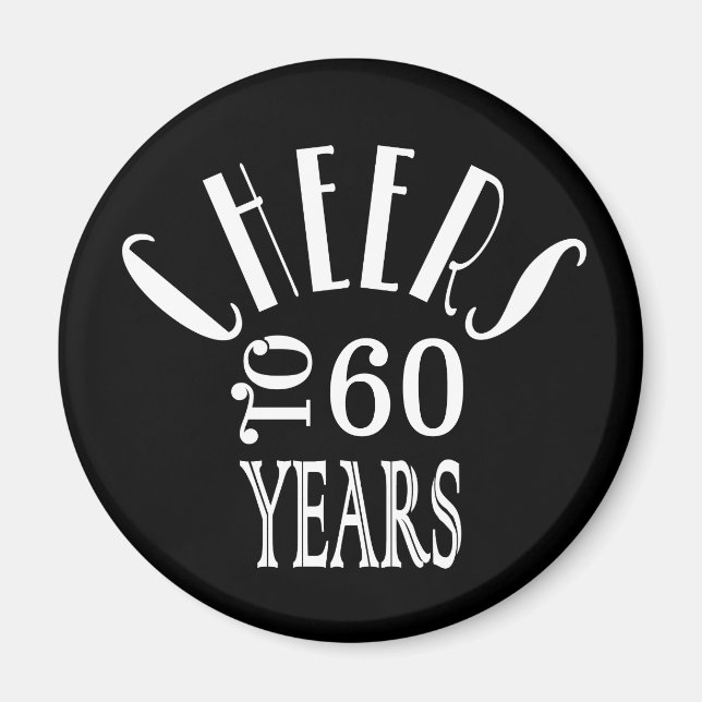 Íman Anima-se aos 60 anos ou qualquer presente de anive (Frente)