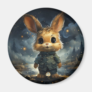 Íman Animais bonitos sob o céu estrelado