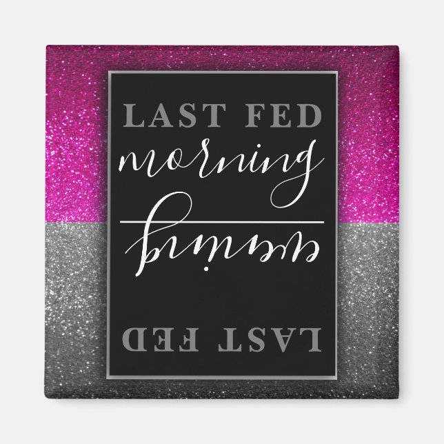 Íman Animais Cachorros Gatos Cães Glitter Lembrete de C (Frente)