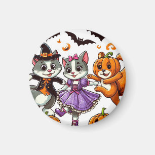 Íman Animais Dançando em Figurinos de Halloween