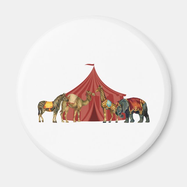 Íman Animais De Circo E Tent (Frente)
