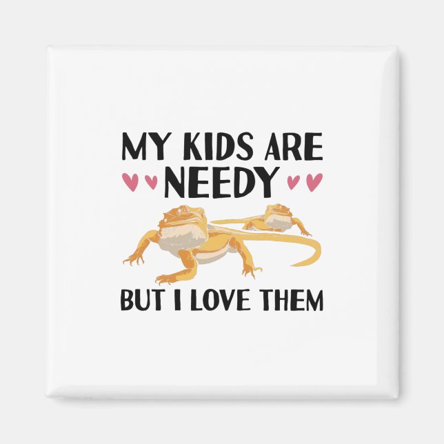 Íman Animais De Dragões Cardeados | Répteis Pets Pet Gi (Frente)