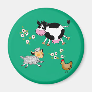 Íman animais de fazenda engraçados