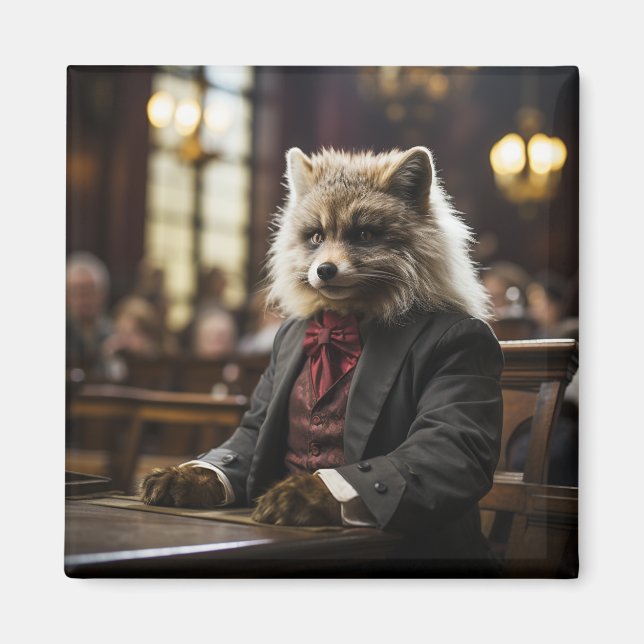 Íman Animais Distintos do Tribunal #4 (Frente)