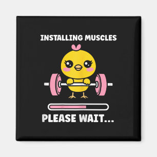 Íman Animais Instalando Músculos Fitness Musculação Ch