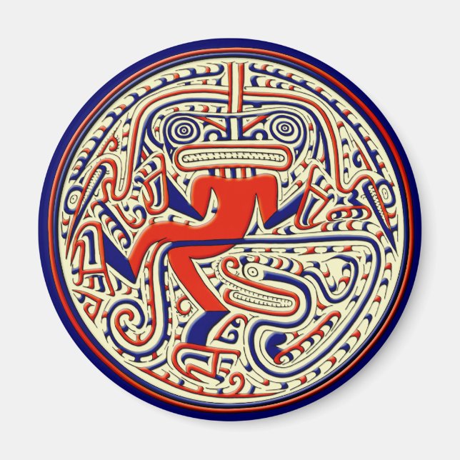 Íman Animais mitológicos pré-colombianos (Frente)