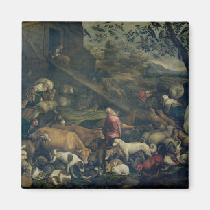 Íman Animais que entram na arca (óleo em canvas)