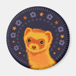 Íman Animal adorável de cabeça de furão