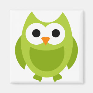 Íman Animal bonito dos desenhos animados do verde dos