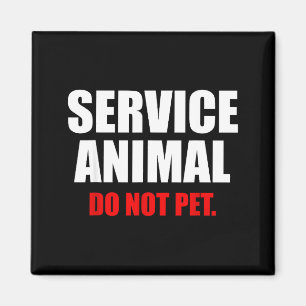 Íman Animal de Serviço Não Faça Carinho Amante de Anima