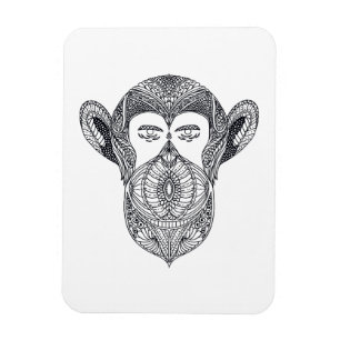 Íman Animal selvagem do Doodle da floresta