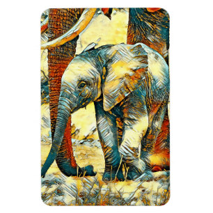 Íman AnimalArt_Elephant_010