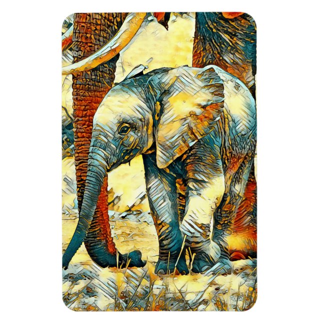Íman AnimalArt_Elephant_010 (Vertical)