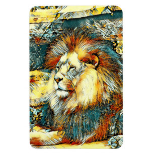 Íman AnimalArt_Lion_033