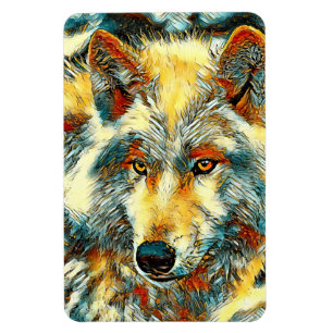 Íman AnimalArt_Wolf_004
