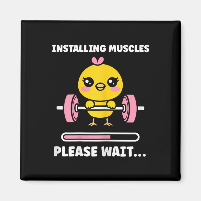 Íman Animals Installing Muscles Fitness Bodybuilding Ch (Frente)