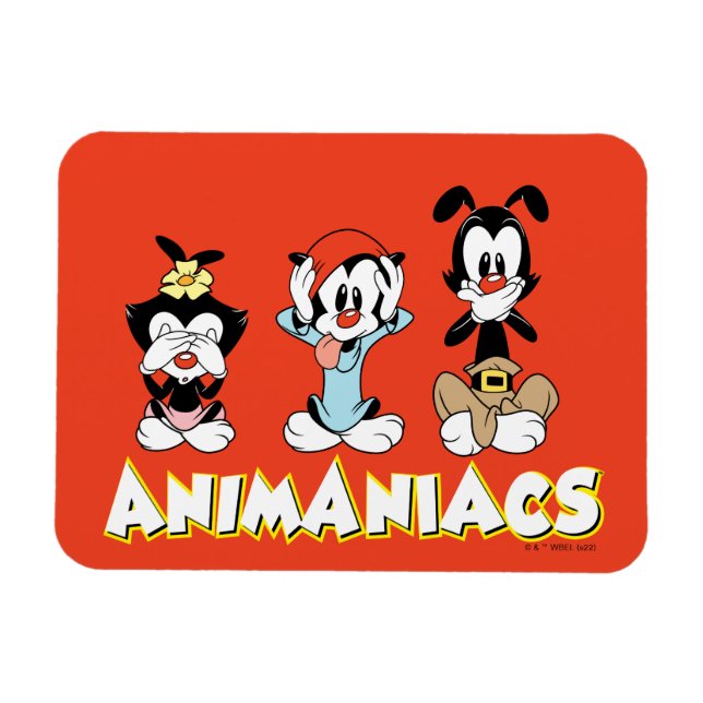 Íman Animaniacs | Warner Siblings "No Mau" Graphic (Horizontal)