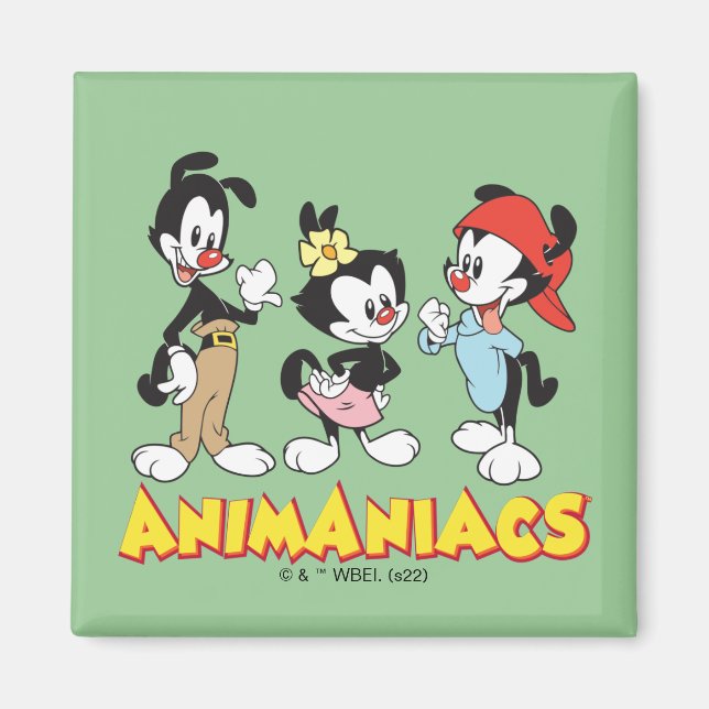 Íman Animaniacs | Yakko, Dot e Wakko Permanente (Frente)
