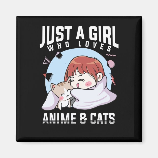 Íman Anime e Cats Otaku Japonês (Frente)