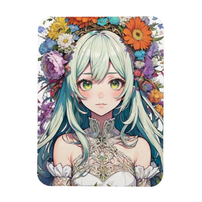 Íman Anime floral (Vertical)