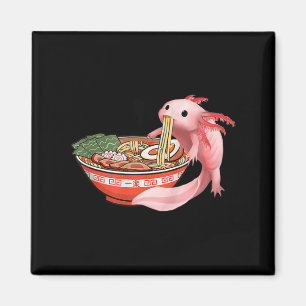 Íman Anime Kawaii Cute Axolotl Japonês Ramen Noodles A