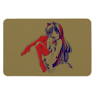 Íman Anime Kawaii, Manga Americana Neko Catgirl
