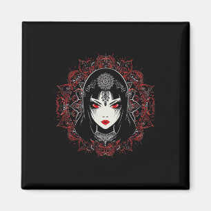 Íman Anime Manga Motif Mandala Ilustração Animo 1