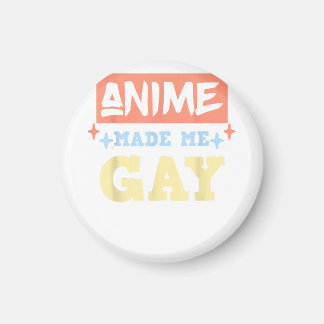 Íman Anime Me Fez Gay Engraçado Anime Meme LBTQ Orgulho