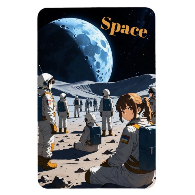 Íman Anime no Espaço (Vertical)