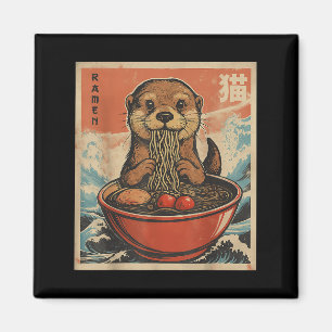 Íman Anime Otter Ramen Japonês Funny Kawaii Gift Men W
